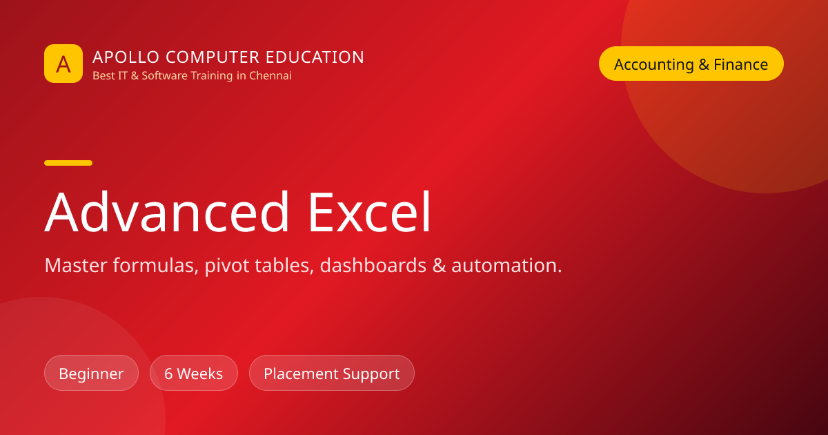 Advanced Excel