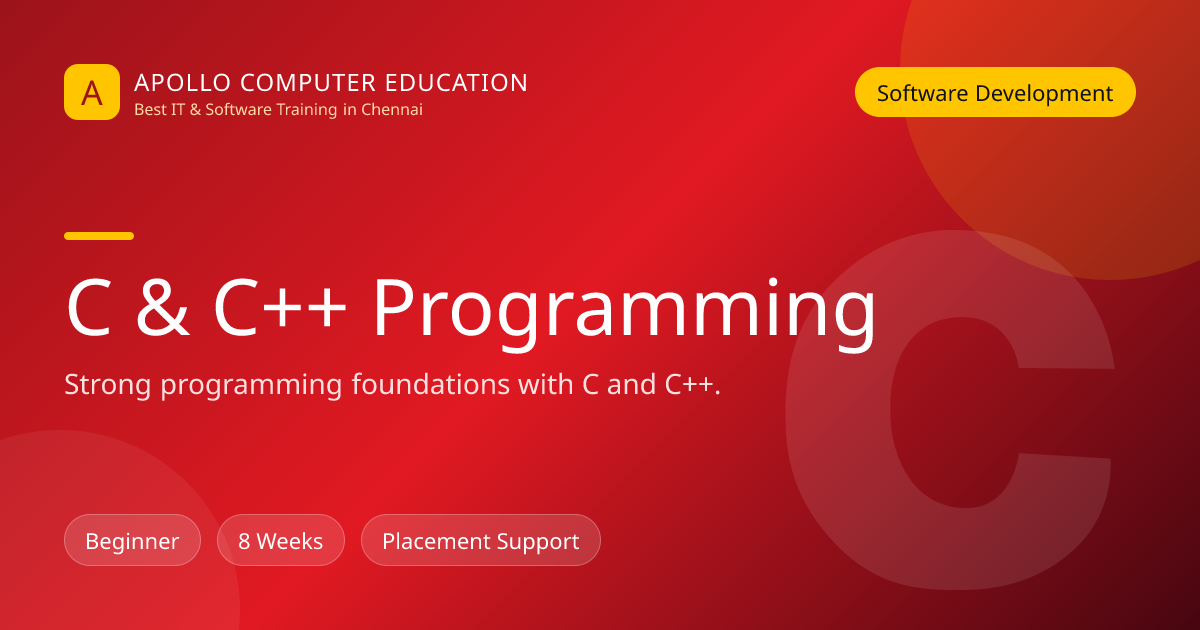 C & C++ Programming